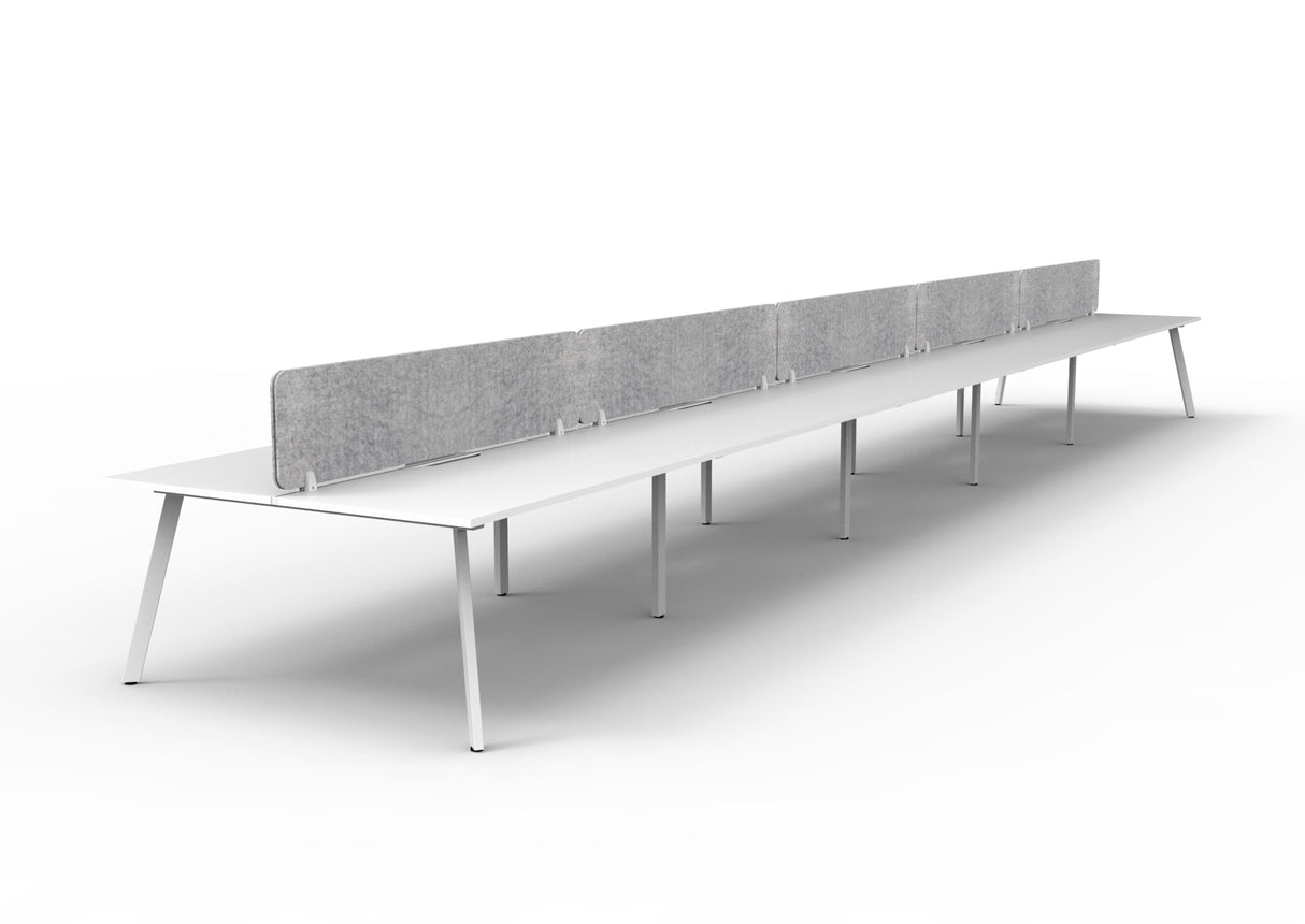 RL Eternity Double Sided Workstation with Grey Eco Panel Screen