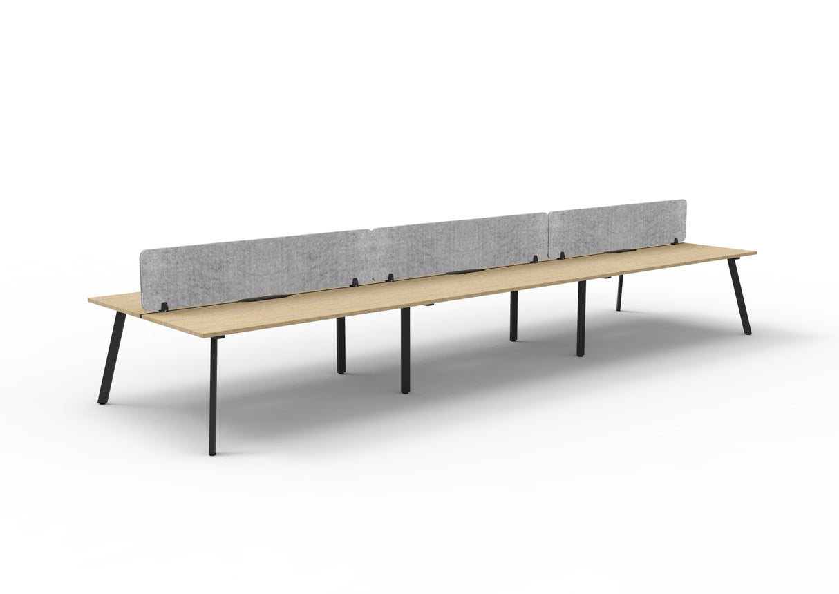 RL Eternity Double Sided Workstation with Grey Eco Panel Screen