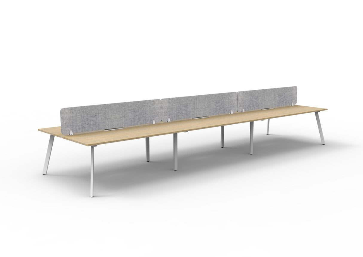 RL Eternity Double Sided Workstation with Grey Eco Panel Screen