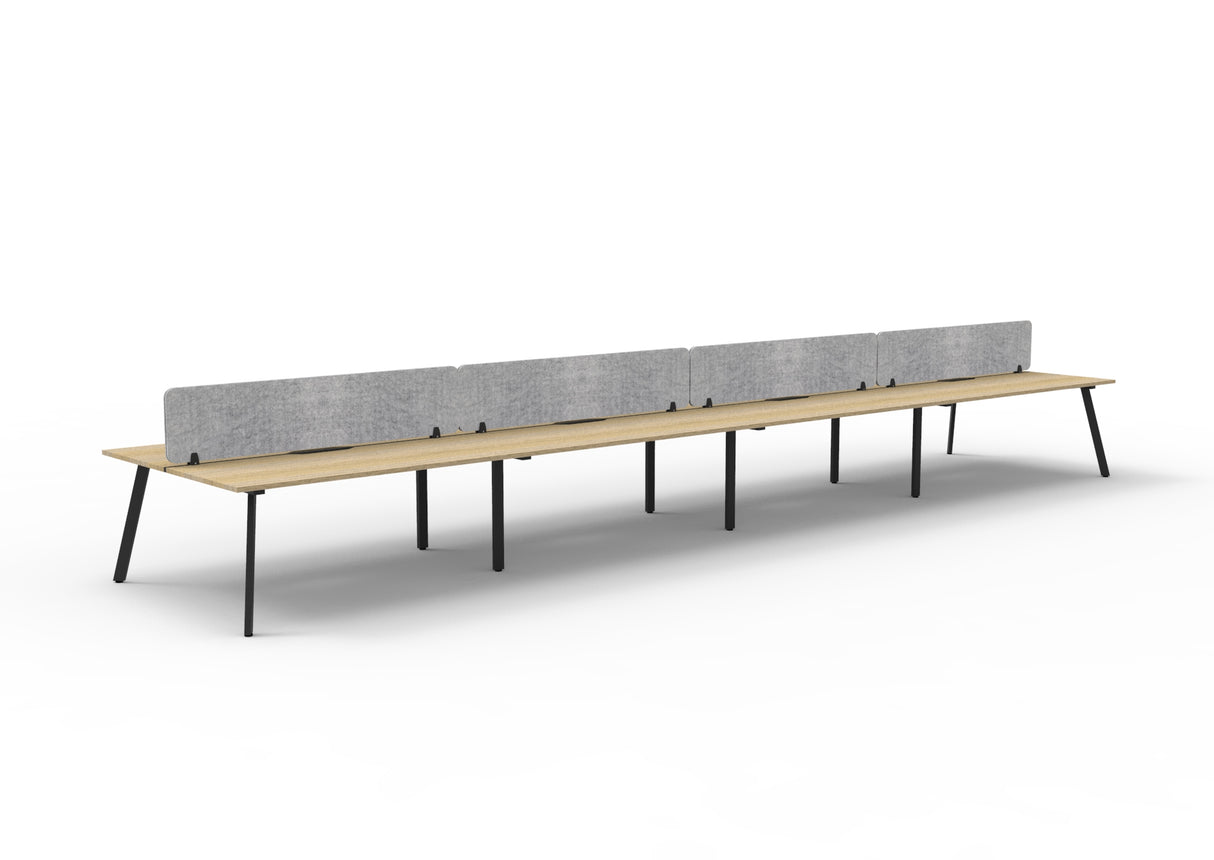 RL Eternity Double Sided Workstation with Grey Eco Panel Screen