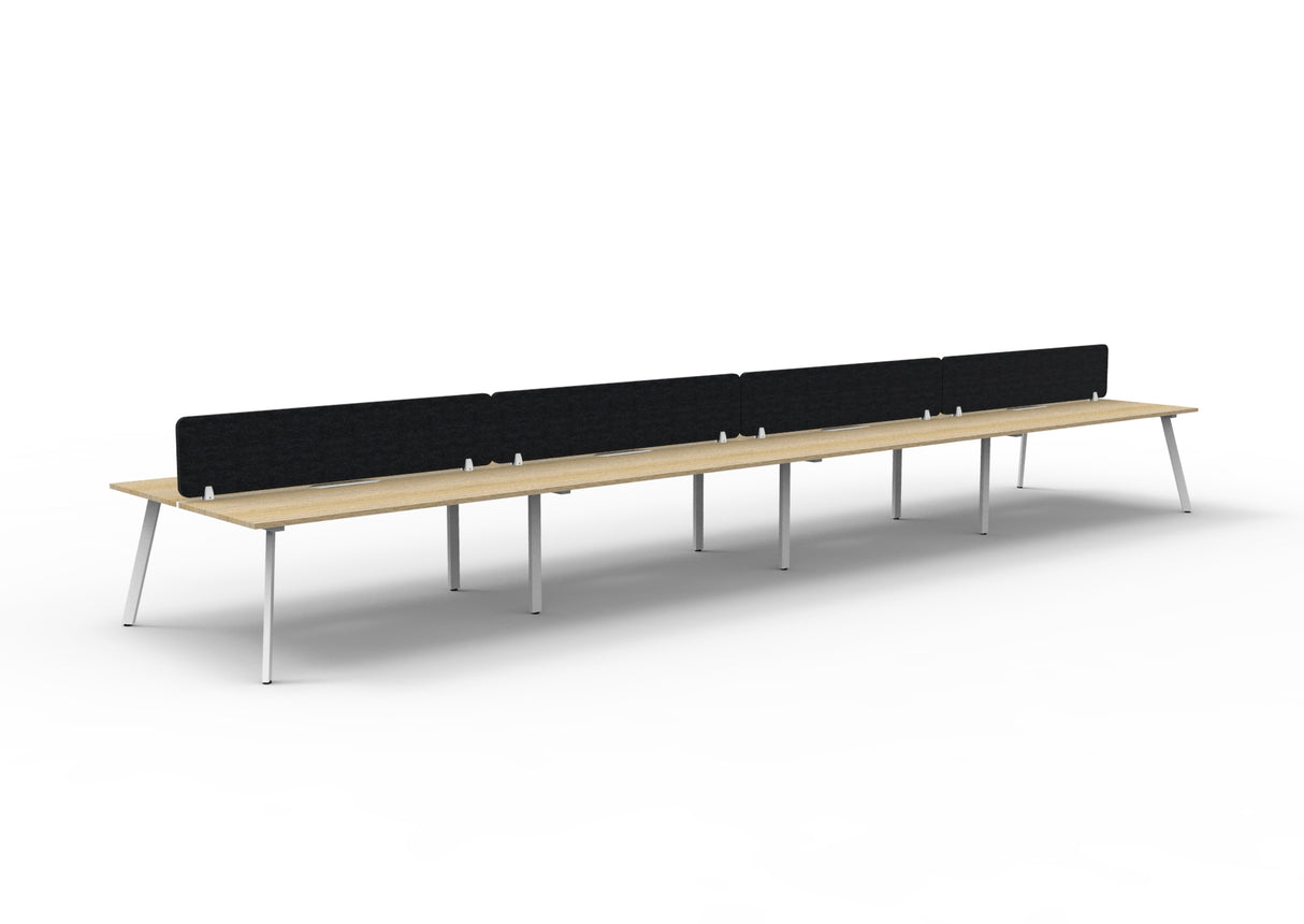 RL Eternity Double Sided Workstation with Black Eco Panel Screen