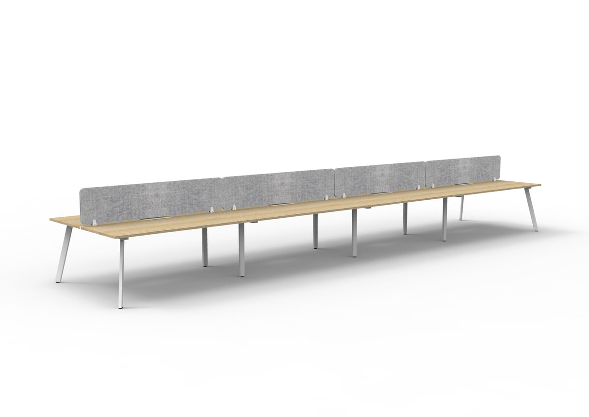 RL Eternity Double Sided Workstation with Grey Eco Panel Screen