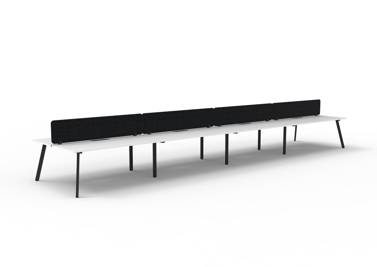 RL Eternity Double Sided Workstation with Black Eco Panel Screen