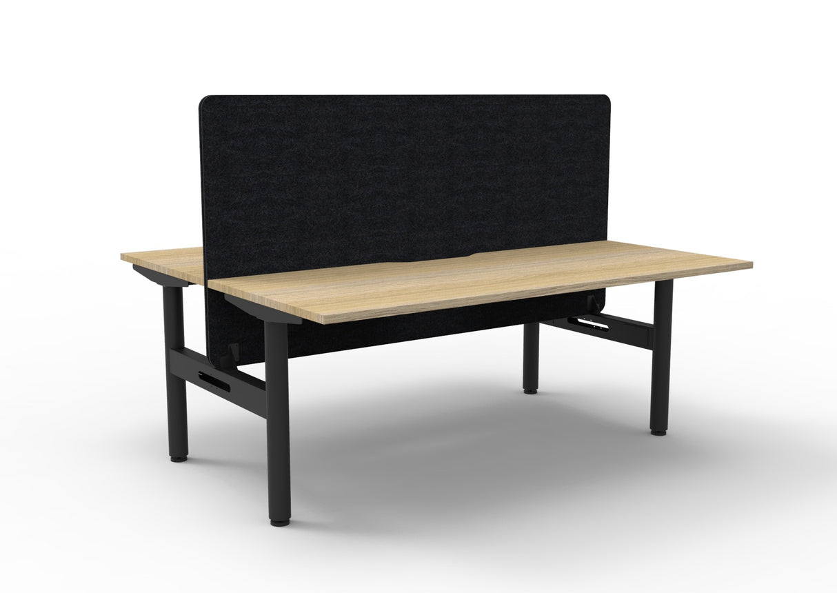 RL Halo Static Back to Back 2 User Workstation with Eco Panel Screen