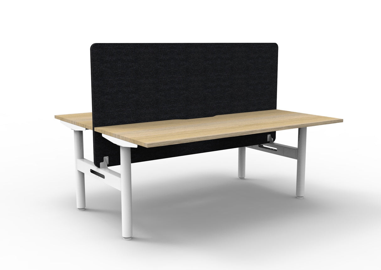 RL Halo Static Back to Back 2 User Workstation with Eco Panel Screen