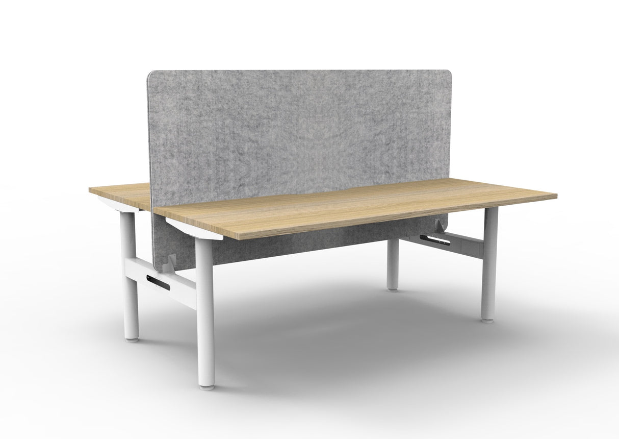 RL Halo Static Back to Back 2 User Workstation with Eco Panel Screen