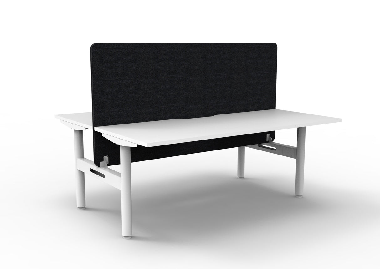 RL Halo Static Back to Back 2 User Workstation with Eco Panel Screen