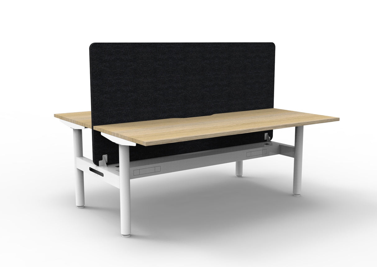 RL Halo Static Back to Back 2 User Workstation with Eco Panel Screen