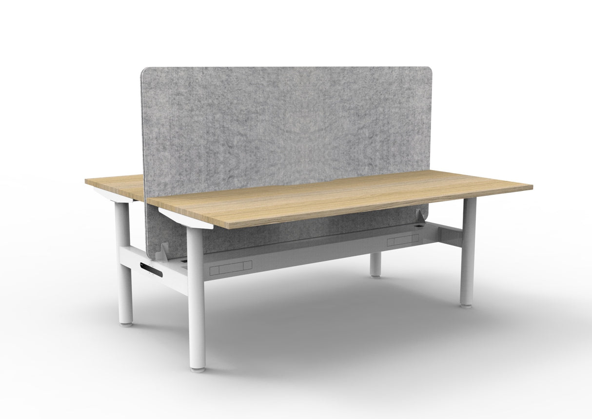 RL Halo Static Back to Back 2 User Workstation with Eco Panel Screen