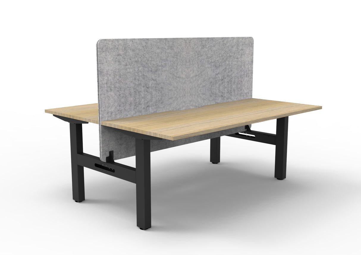 RL Boost Static 2-User Double Sided Workstation with Grey Eco Panel Screen