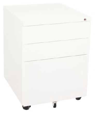 RL Go Steel 3 Drawer Mobile Pedestal
