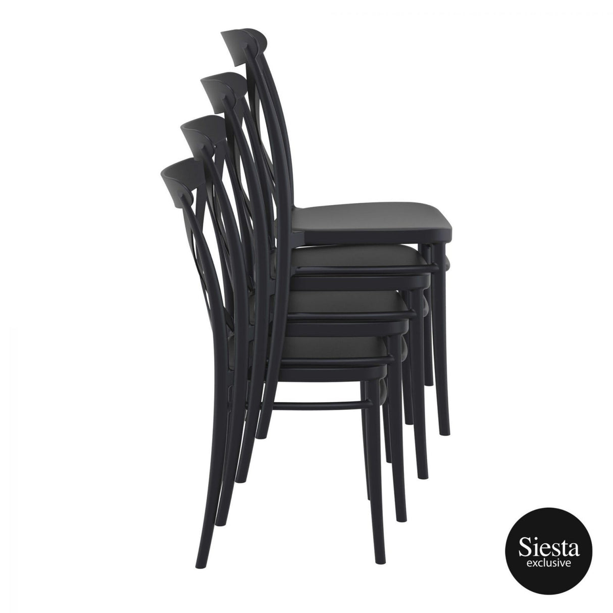 FL Cross Back Hospitality Outdoor Chair with Cushion
