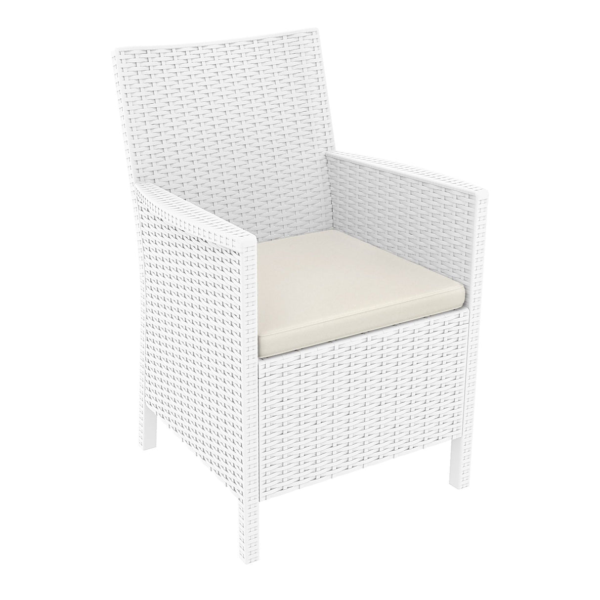 FL 9 Piece Vegas Outdoor Extendable Dining Table Setting with California Armchair