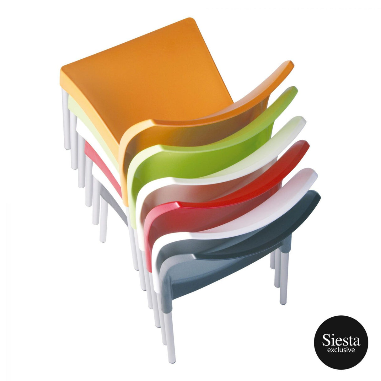 FL Vita Hospitality Outdoor Stackable Chair