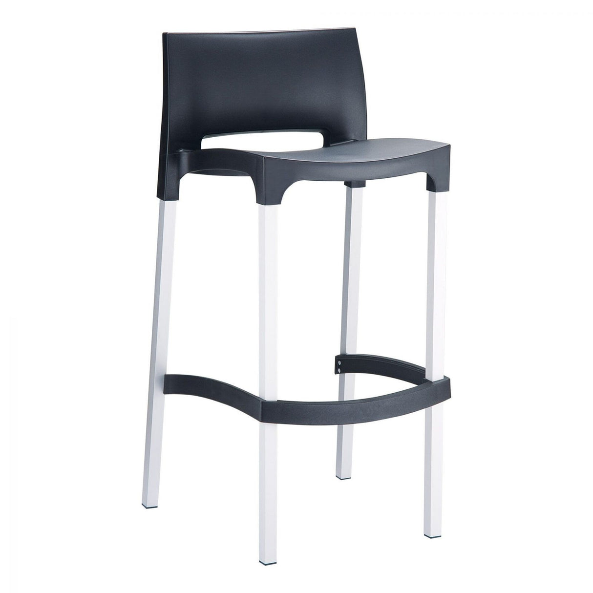 FL Gio Hospitality Outdoor Stackable Bar Stool