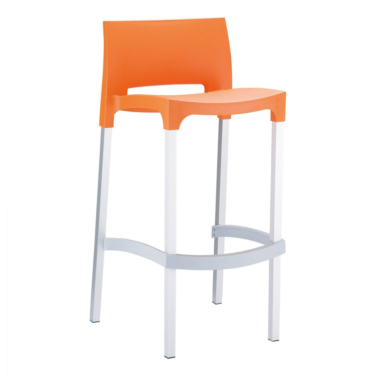 FL Gio Hospitality Outdoor Stackable Bar Stool