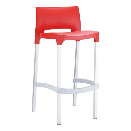 FL Gio Hospitality Outdoor Stackable Bar Stool