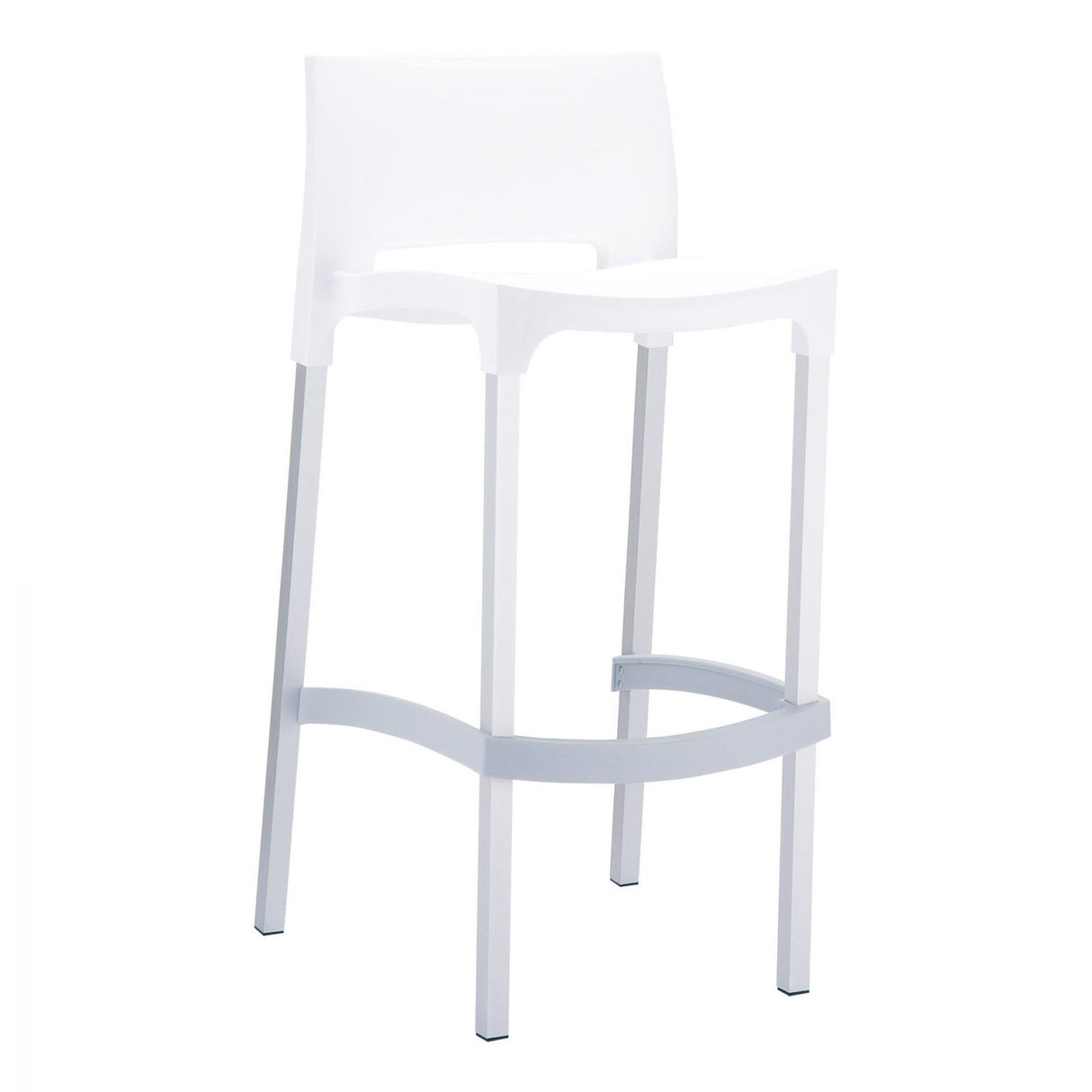 FL Gio Hospitality Outdoor Stackable Bar Stool