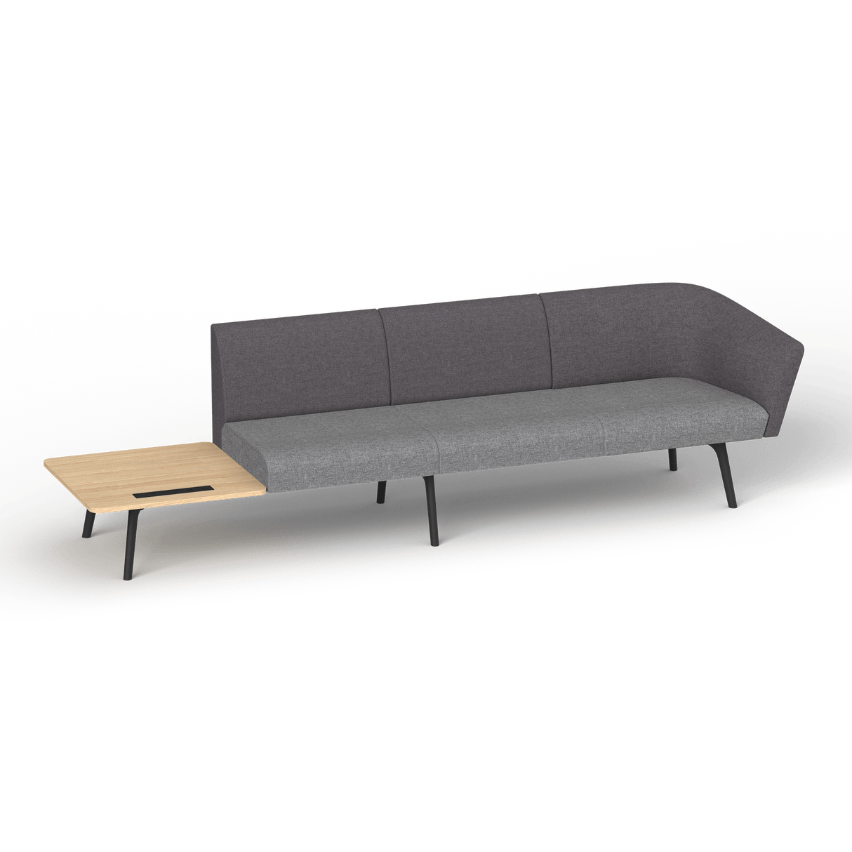 OL Willow Fabric Upholstered Reception Area Sofa with Side Table