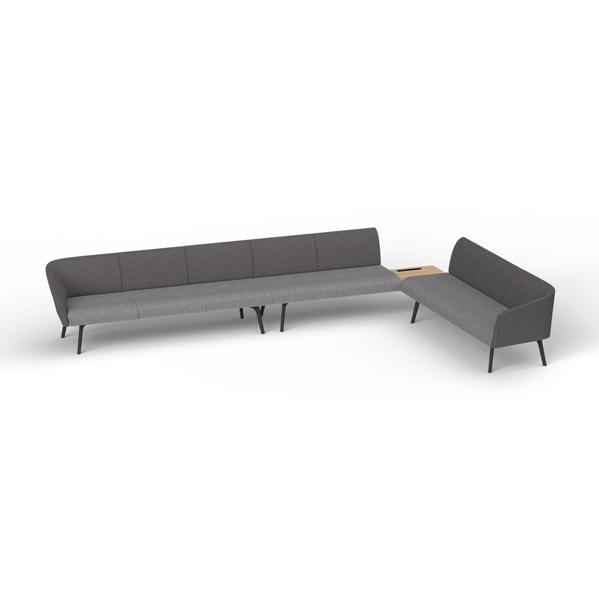 OL Willow Reception Area 8 Seater Sofa with Side Table