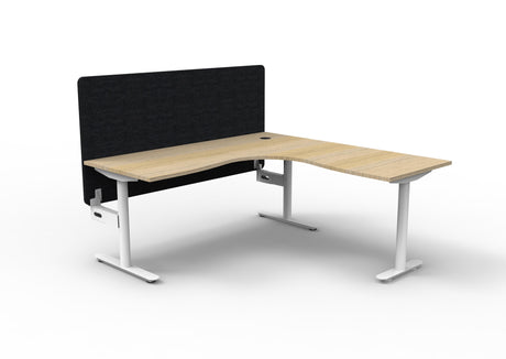RL Halo Static Corner Workstation with Eco Panel Screen