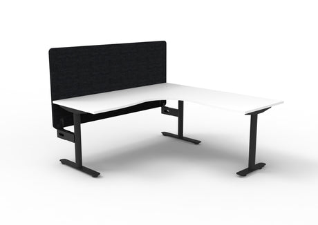 RL Halo Static Corner Workstation with Eco Panel Screen
