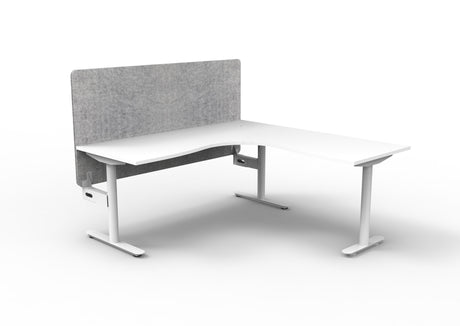 RL Halo Static Corner Workstation with Eco Panel Screen