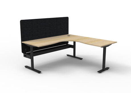 RL Halo Static Corner Workstation with Eco Panel Screen