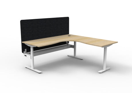 RL Halo Static Corner Workstation with Eco Panel Screen