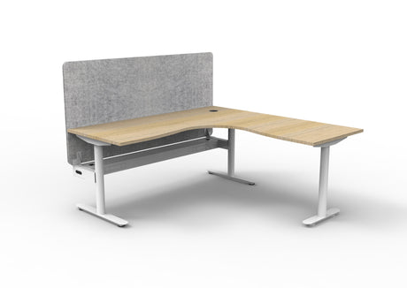 RL Halo Static Corner Workstation with Eco Panel Screen
