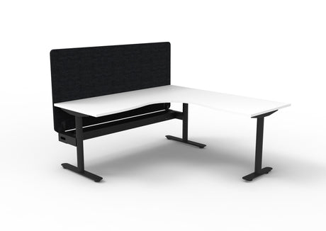 RL Halo Static Corner Workstation with Eco Panel Screen