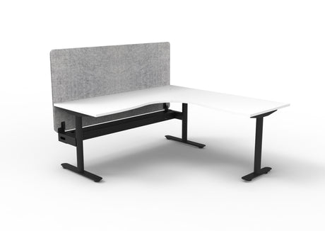 RL Halo Static Corner Workstation with Eco Panel Screen