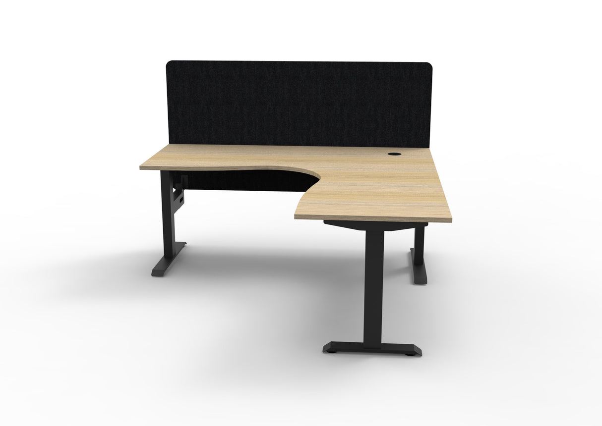 RL Boost Static Corner Desk with Eco Panel Screen