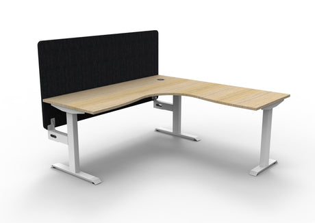 RL Boost Static Corner Desk with Eco Panel Screen