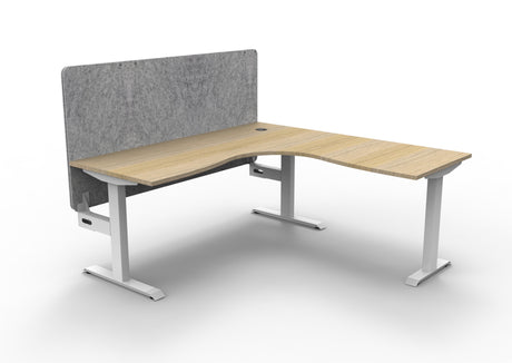 RL Boost Static Corner Desk with Eco Panel Screen