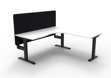 RL Boost Static Corner Desk with Eco Panel Screen