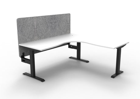 RL Boost Static Corner Desk with Eco Panel Screen