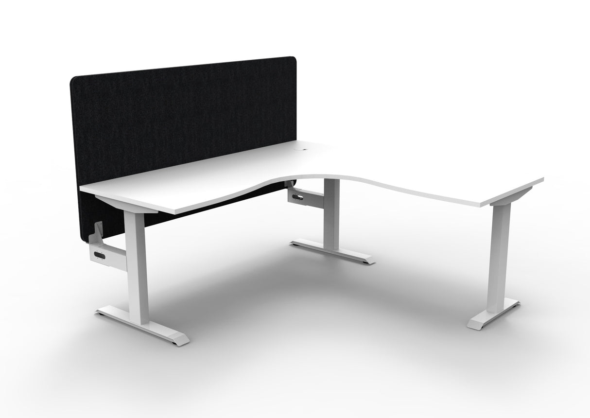RL Boost Static Corner Desk with Eco Panel Screen