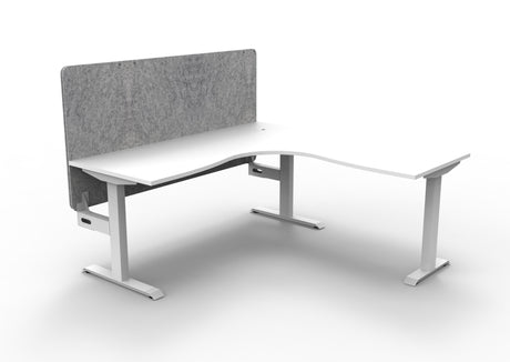 RL Boost Static Corner Desk with Eco Panel Screen