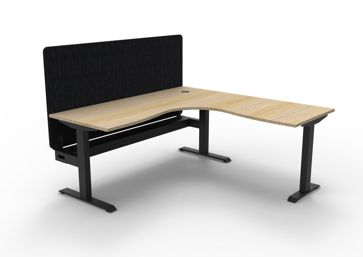 RL Boost Static Corner Desk with Eco Panel Screen