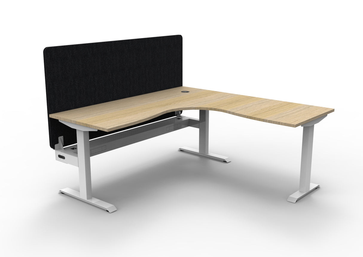 RL Boost Static Corner Desk with Eco Panel Screen
