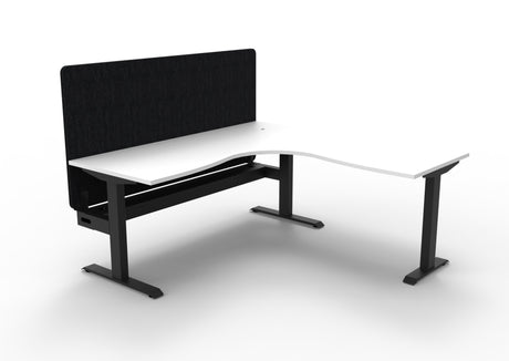 RL Boost Static Corner Desk with Eco Panel Screen