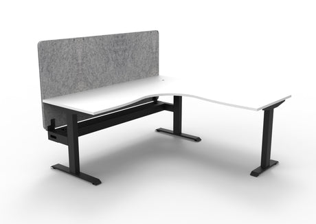 RL Boost Static Corner Desk with Eco Panel Screen