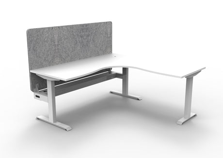 RL Boost Static Corner Desk with Eco Panel Screen