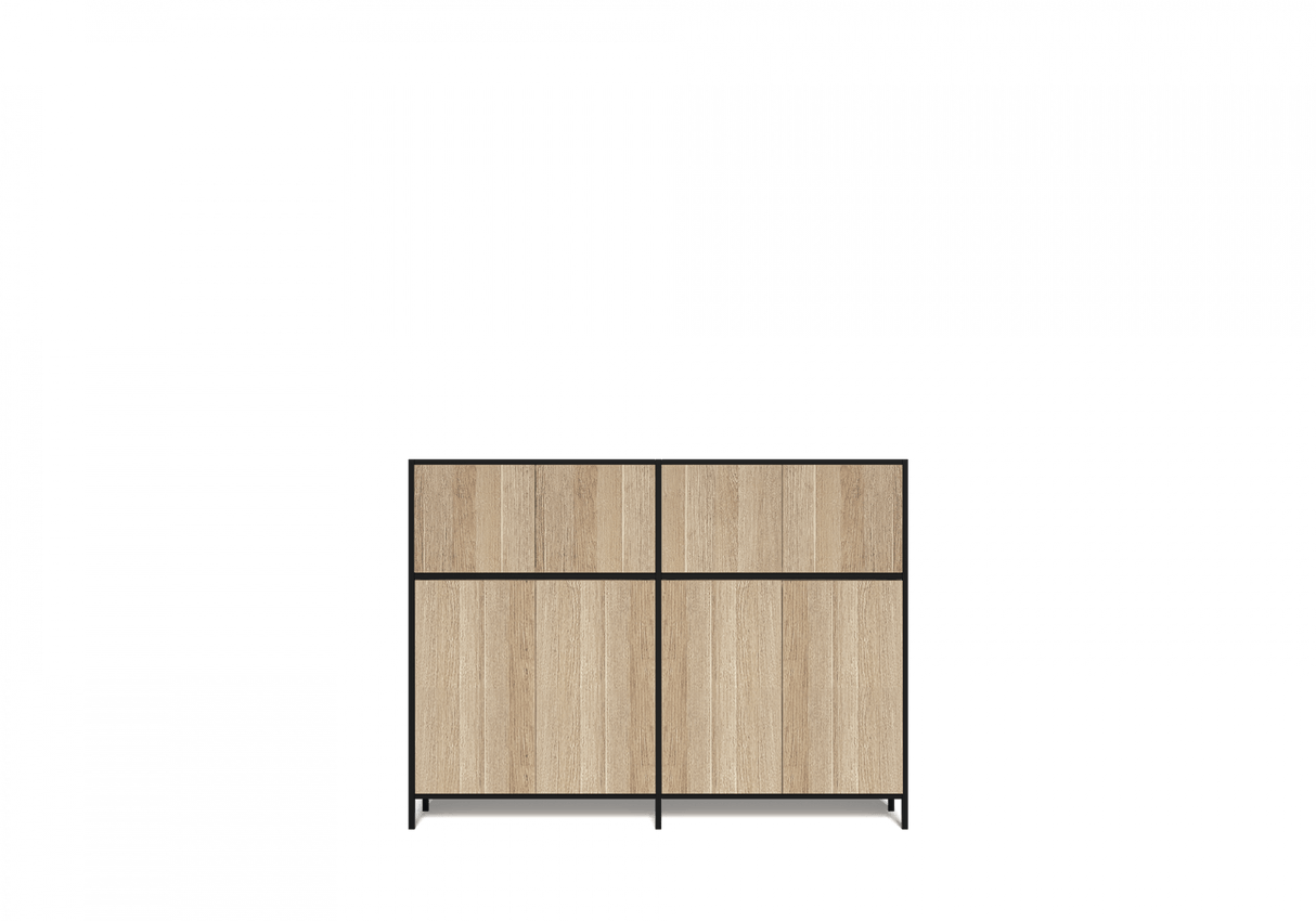 OL Rhodes 4 Door 2 Bay Credenza - Configuration 3