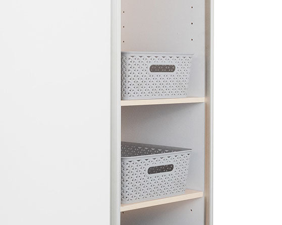 VC Grey Storage Basket Knotted Medium