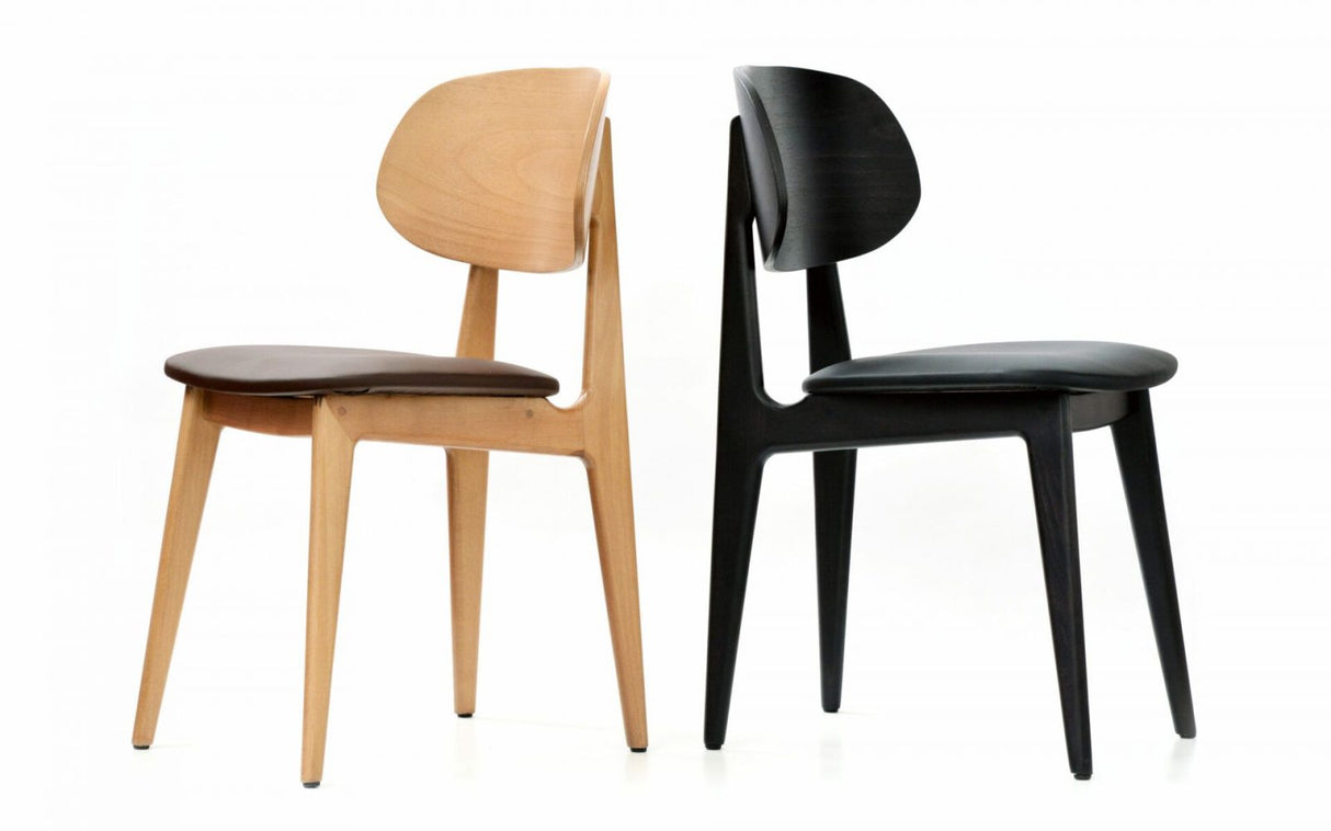 FL Ban Vinyl Seat Timber Legs Hospitality Dining Chair