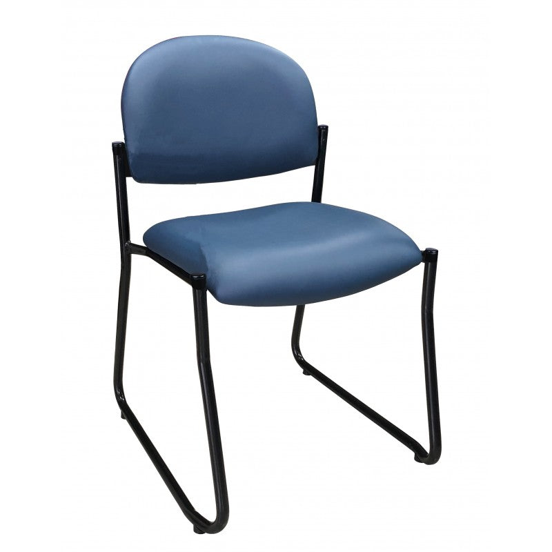 MA Lazer 50 Fabric or Vinyl Upholstered Sled Base Visitor Chair