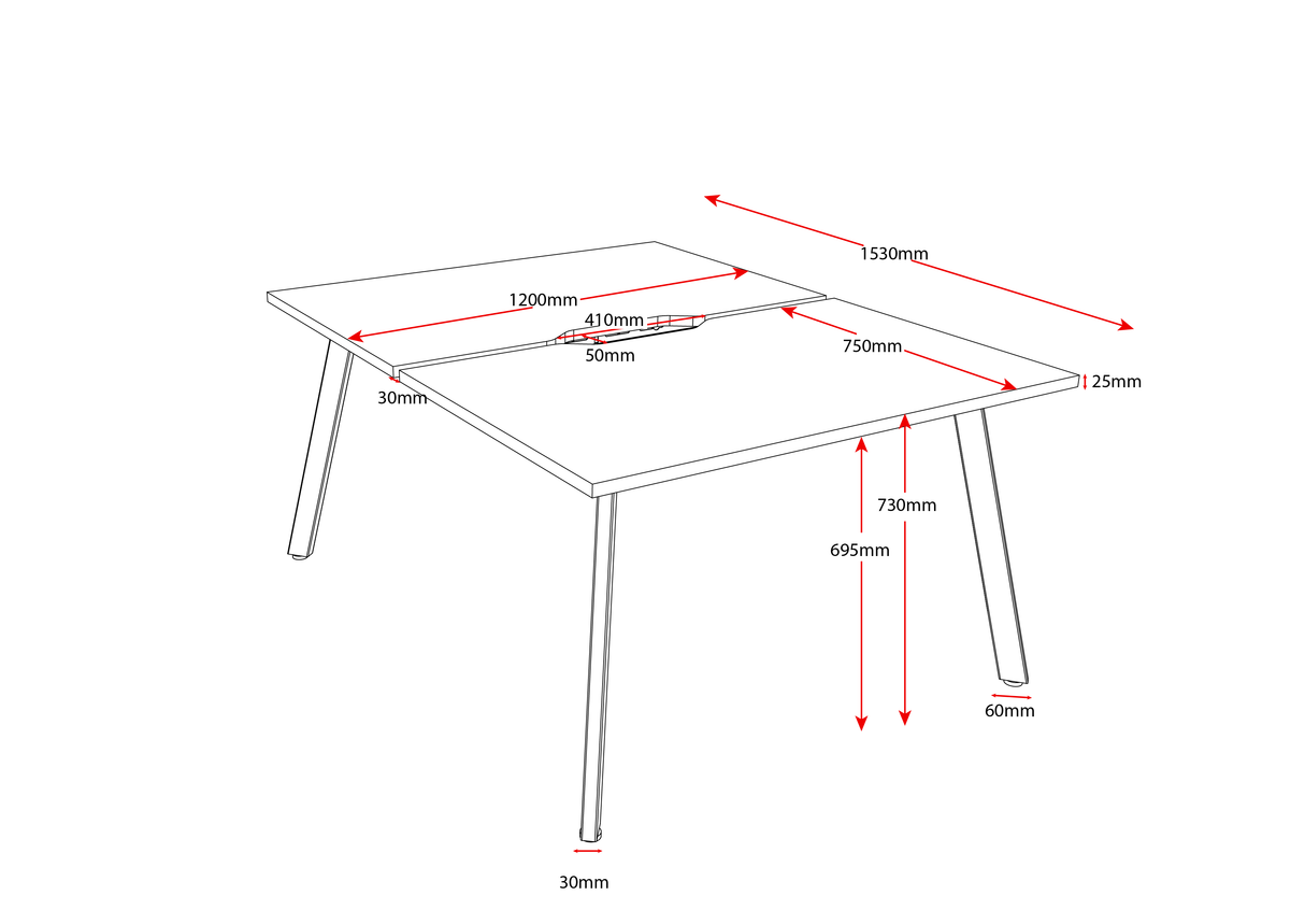 RL Eternity Double Sided Workstation