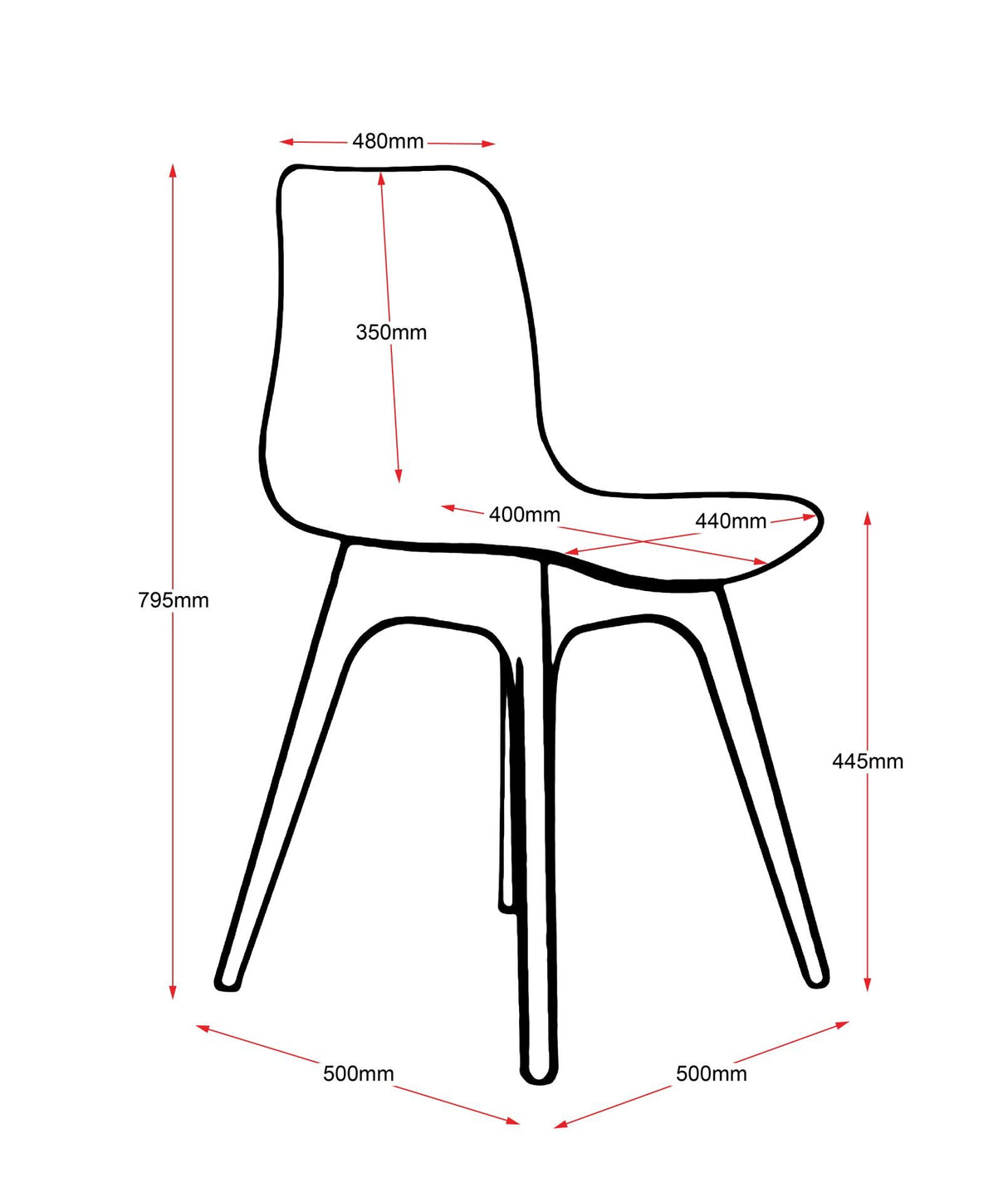 RL Lucid Timber 4 Leg Breakout Chair